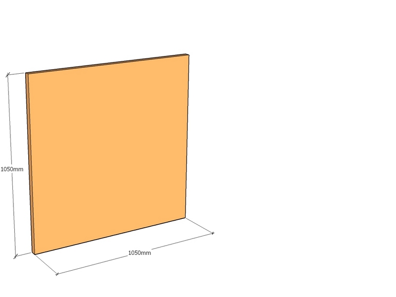 Corten Panel 1050 x 1050 x 3mm Std | cor-ten-steel.co.uk